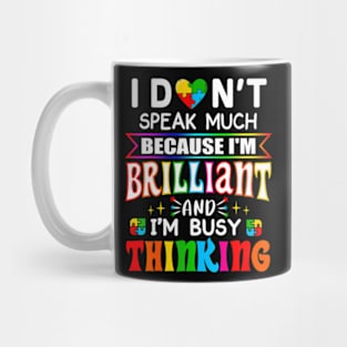 Speak Much Autism Autistic  Girls Mug